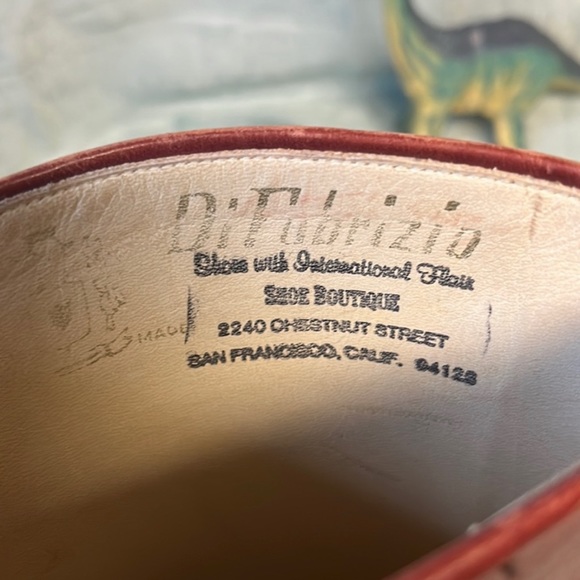 Pasquale Di Fabrizio Vero Cuoio Red Leather Vintage 70s Heeled Boots | 36.5 - Picture 12 of 16